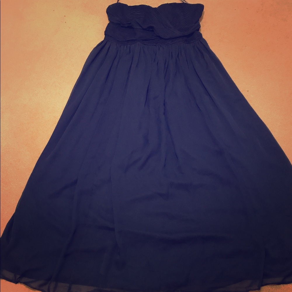 Navy bridesmaids dress